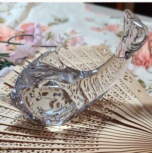 Elegant Glass Fish Figurine Dolphin Collectible